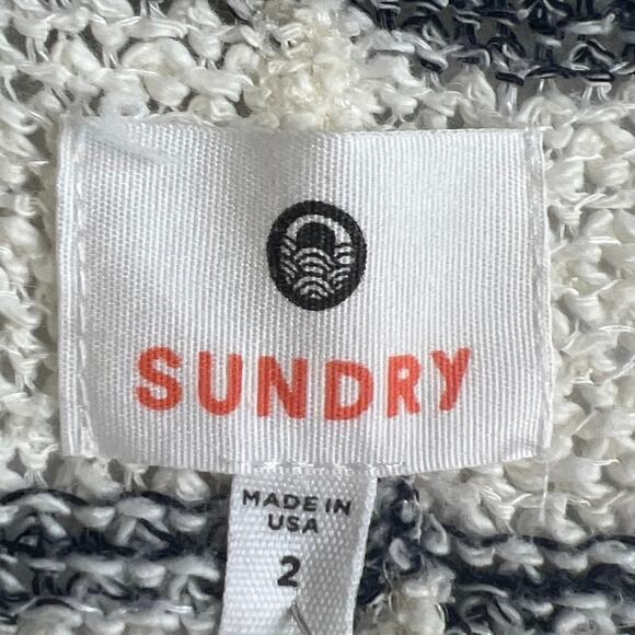 Sundry Women’s Open Front Cardigan Asymmetrical Hem Size M (Sundry 2) Fall - Picture 9 of 11